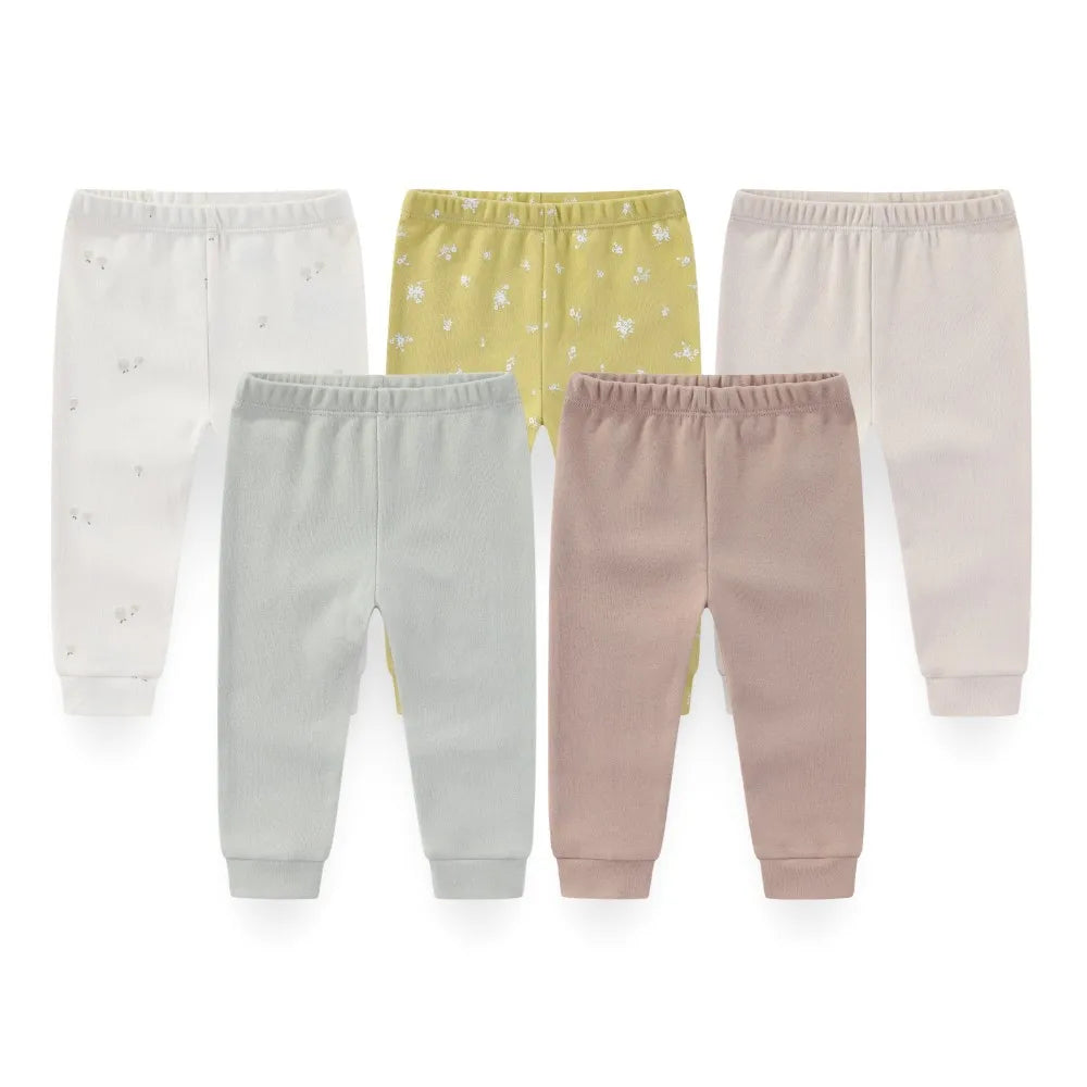 Solid Color Cotton Baby Pants