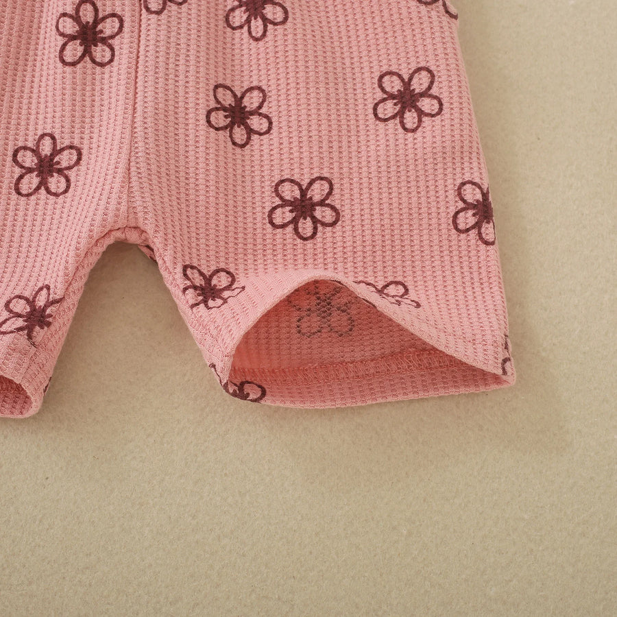 Petite Fleur Pink Tee & Shorts Set – detail 6