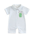 Fairway Stripe Polo Romper