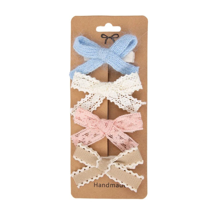 Lace Trim Hair Bow Set, product view 10