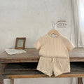 Striped Cotton Baby Pants Set