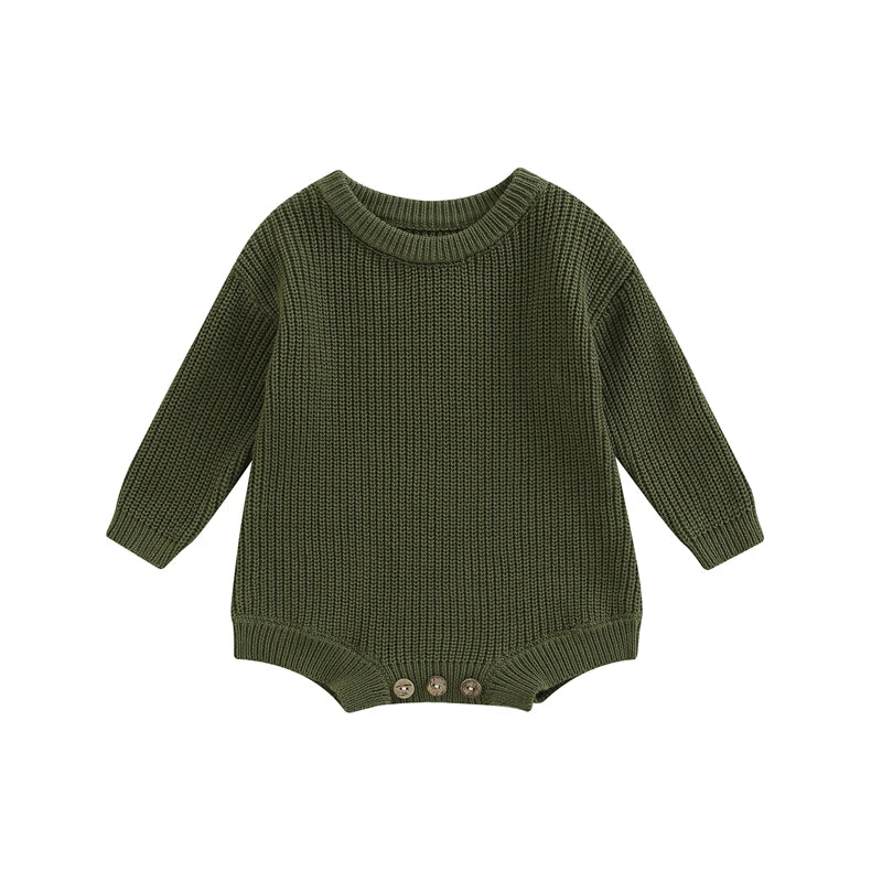 Knitted Long Sleeve Baby Romper, product view 26