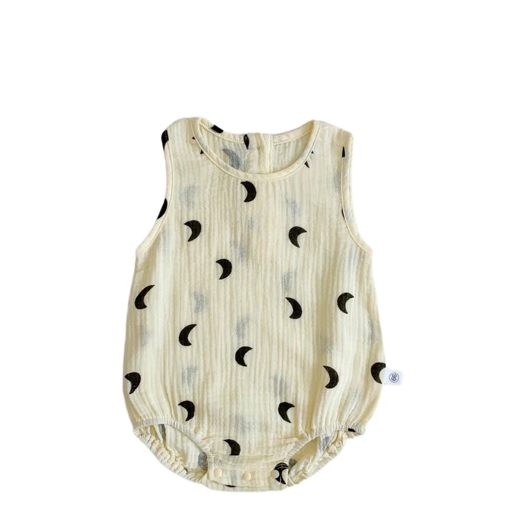 Wrinkle Cloth Sleeveless Bodysuit