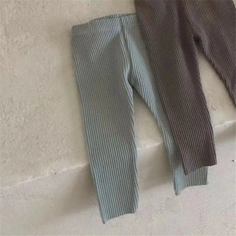 Cotton Ribbed Baby Pants