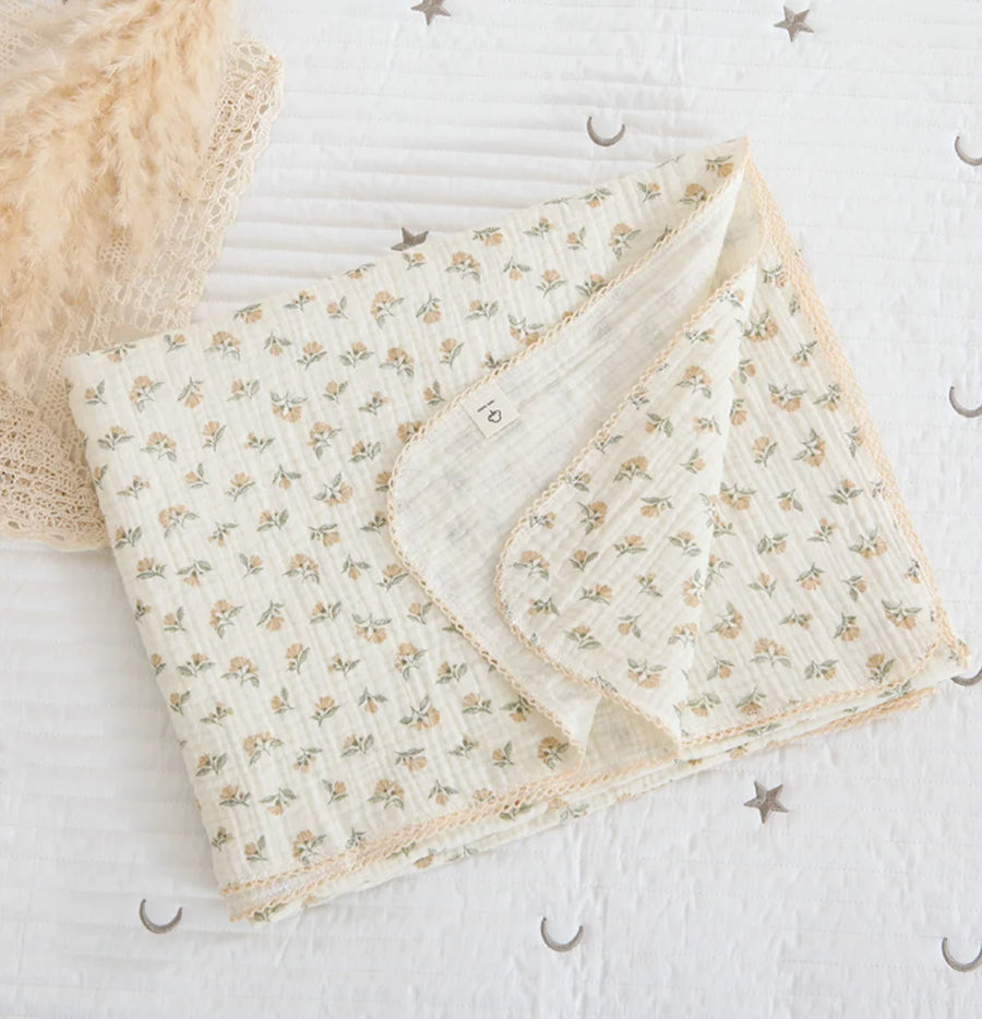 Muslin Floral Baby Blanket, product view 11