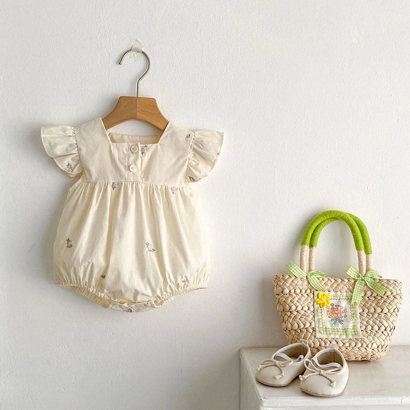 Embroidered Romper Set, product view 5