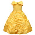 Yellow ruched princess dress costume with jewel detail