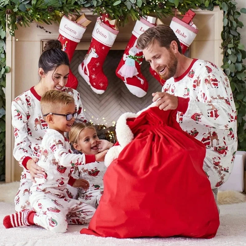 Santa at Home Family Pajamas