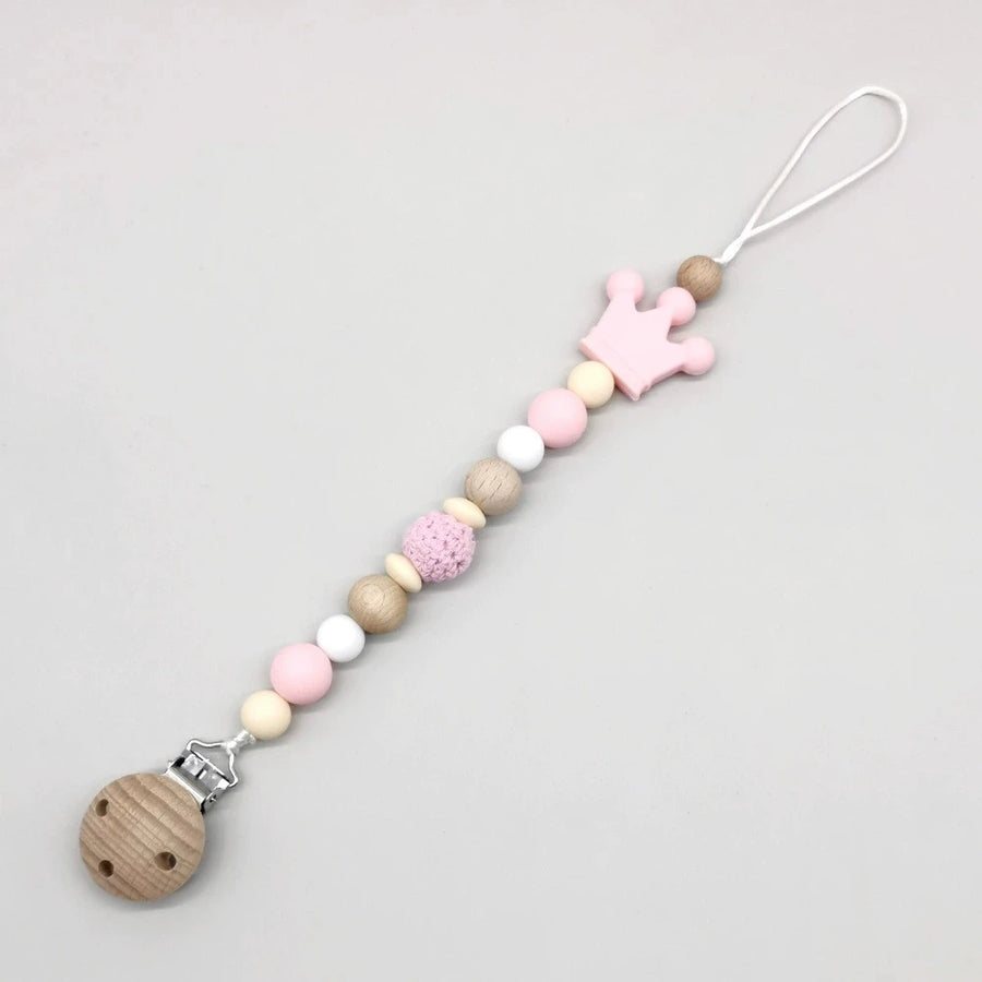 Wooden Bead Pacifier Clip, product view 9