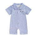 Fairway Stripe Polo Romper