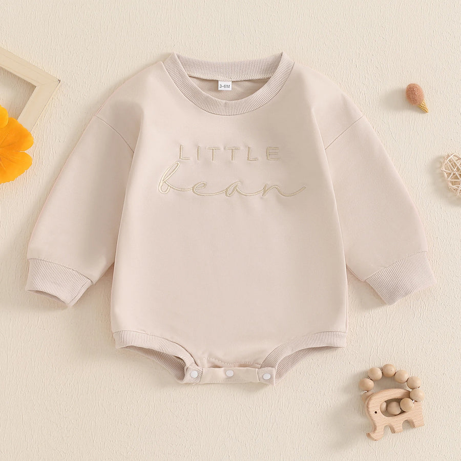 Little Bean Embroidery Romper, product view 2
