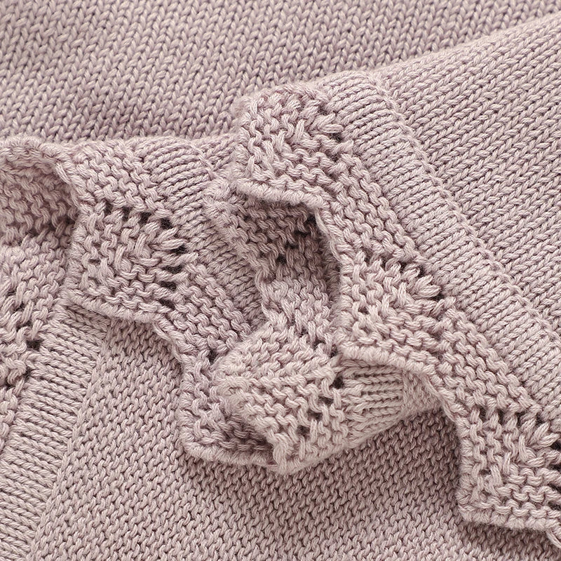 Knitted Bear Cartoon Baby Blanket, product view 4