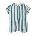 Back view of Triangle Neck Cotton Romper for babies