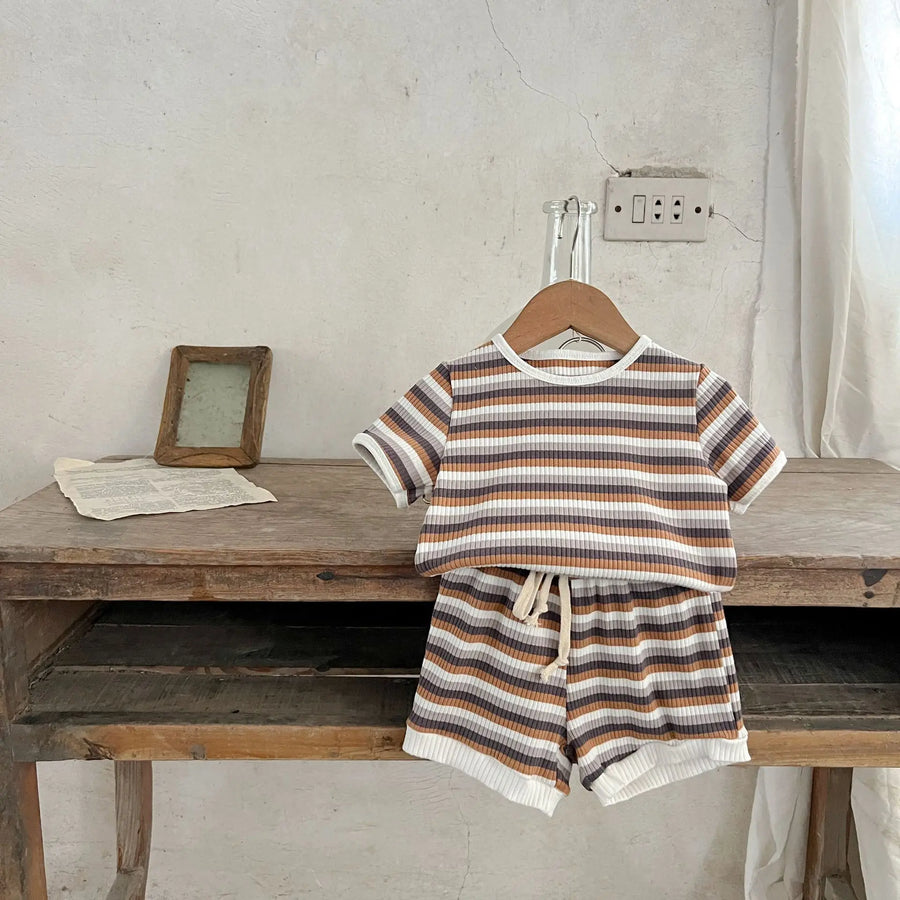 Striped Cotton Baby Pants Set, product view 10