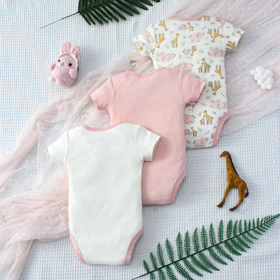 Girly Gentle Bodysuit Set (3-Pack), product view 2