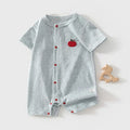 Baby wearing Cartoon Pattern Summer Romper outdoors