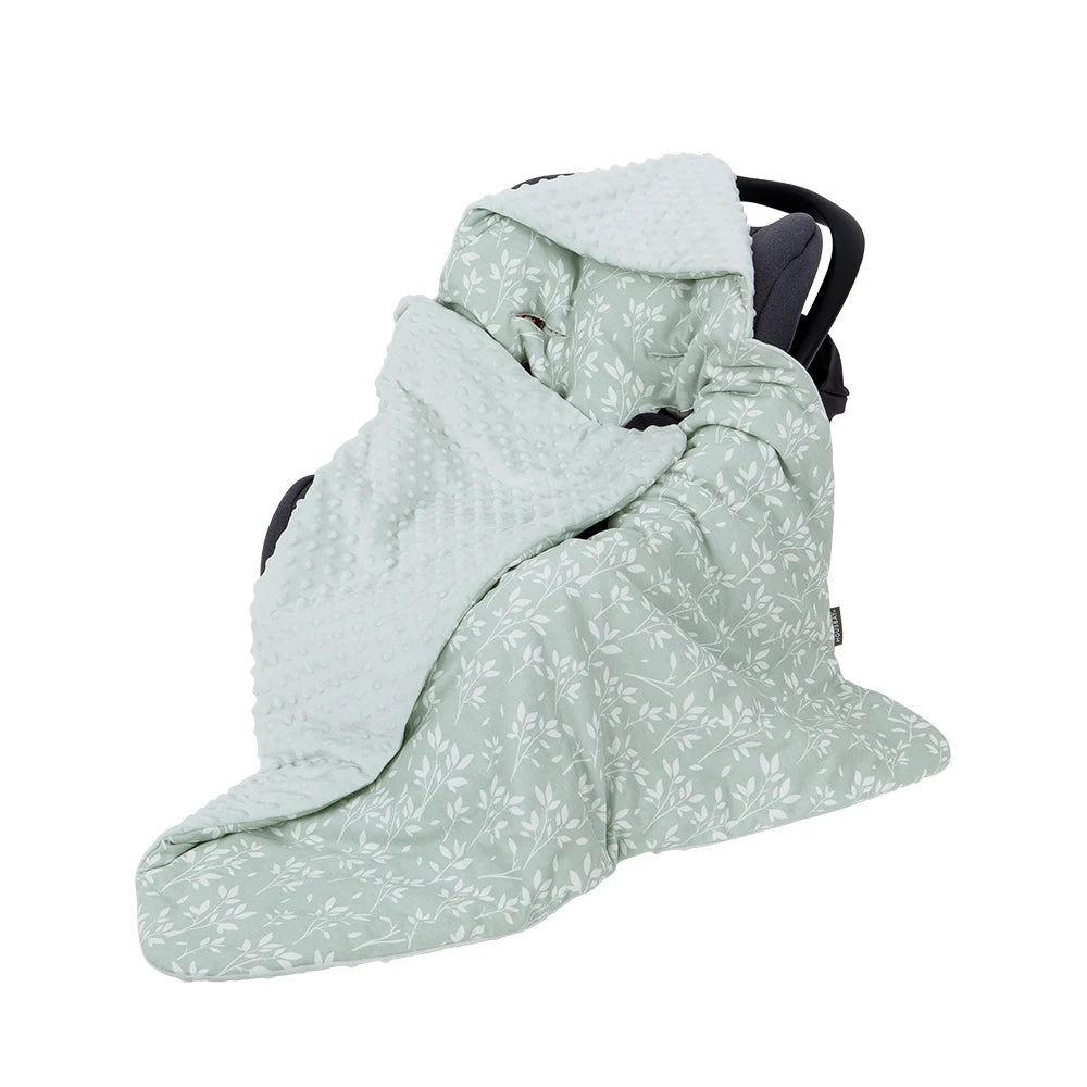Windproof Hooded Baby Blanket folded neatly