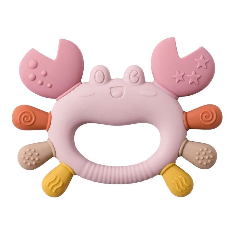 Crab-Shaped Silicone Baby Teether, product view 10