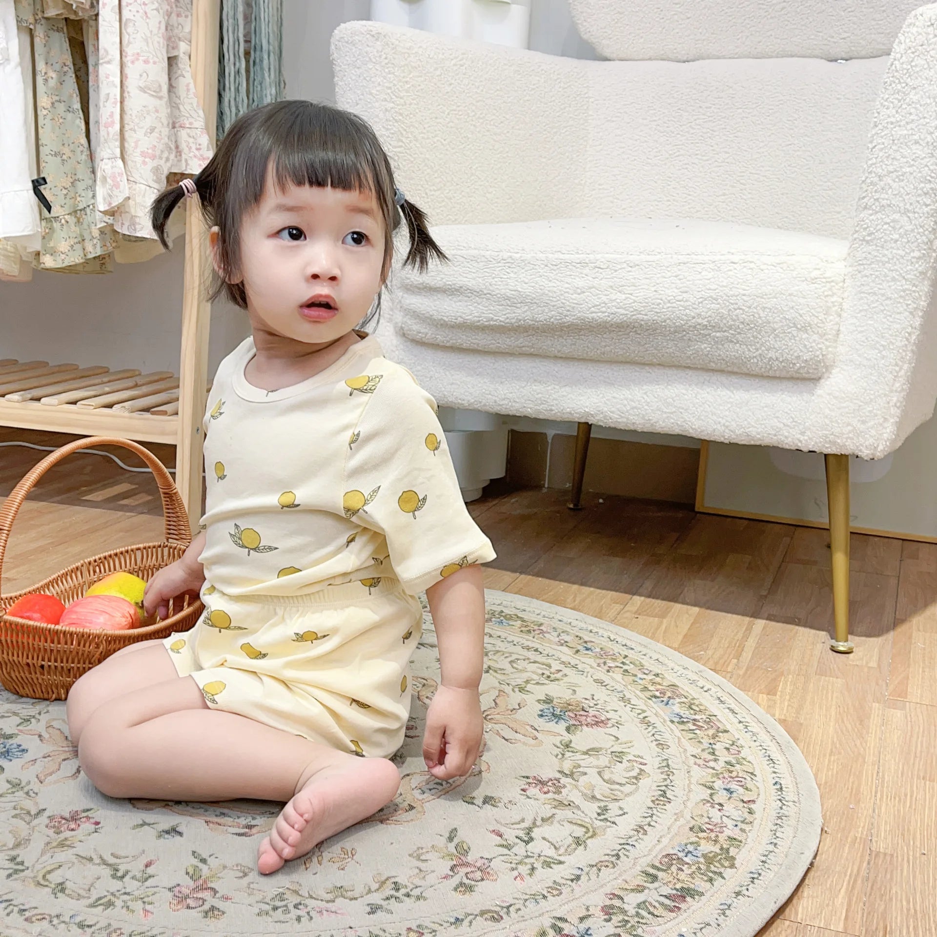 Floral Print T-Shirt and Shorts Set