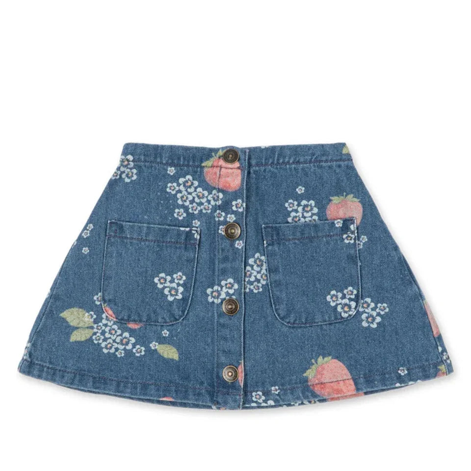Petit Denim Fleur Skirt – product view