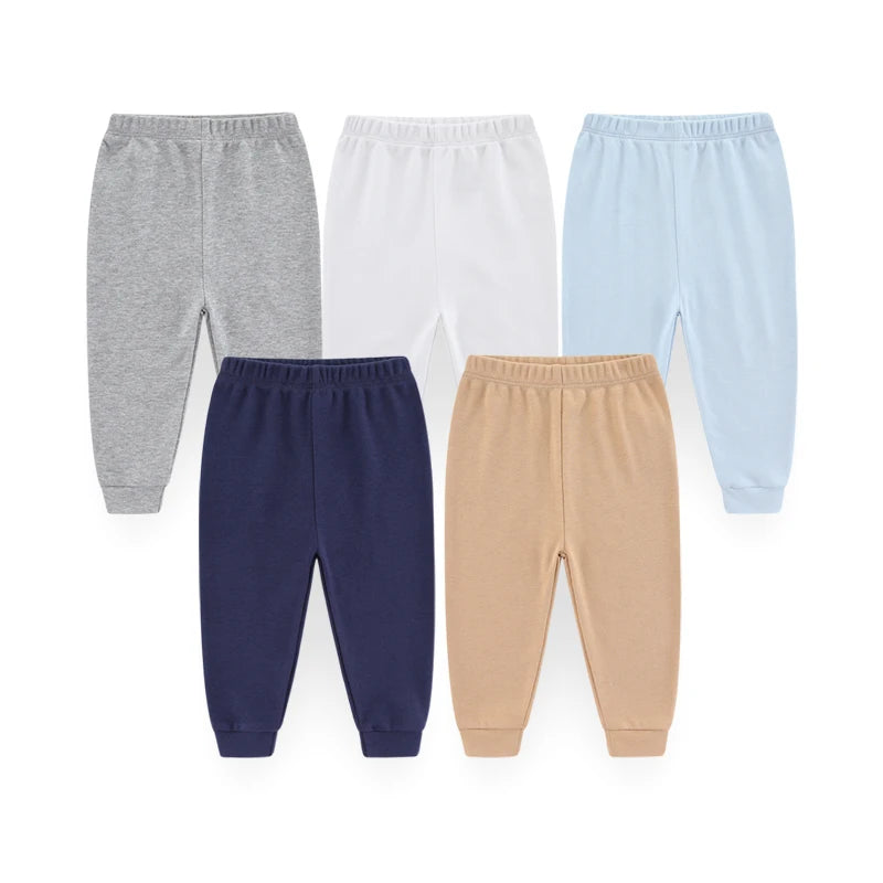 Solid Color Cotton Baby Pants