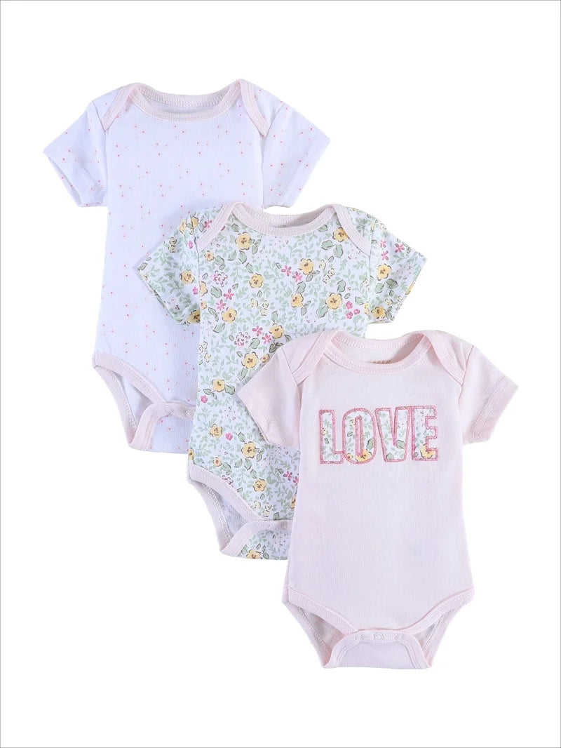 Girly Gentle Bodysuit Set (3-Pack), product view 12