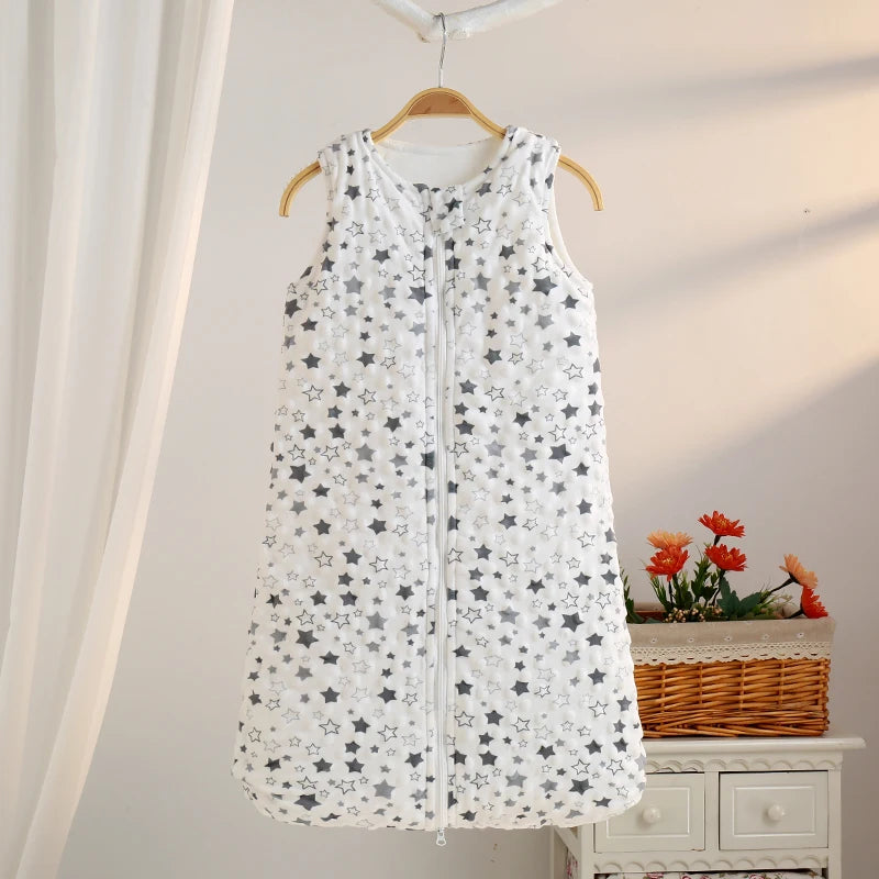 Plush Velvet Sleep Sack - Stars, product view