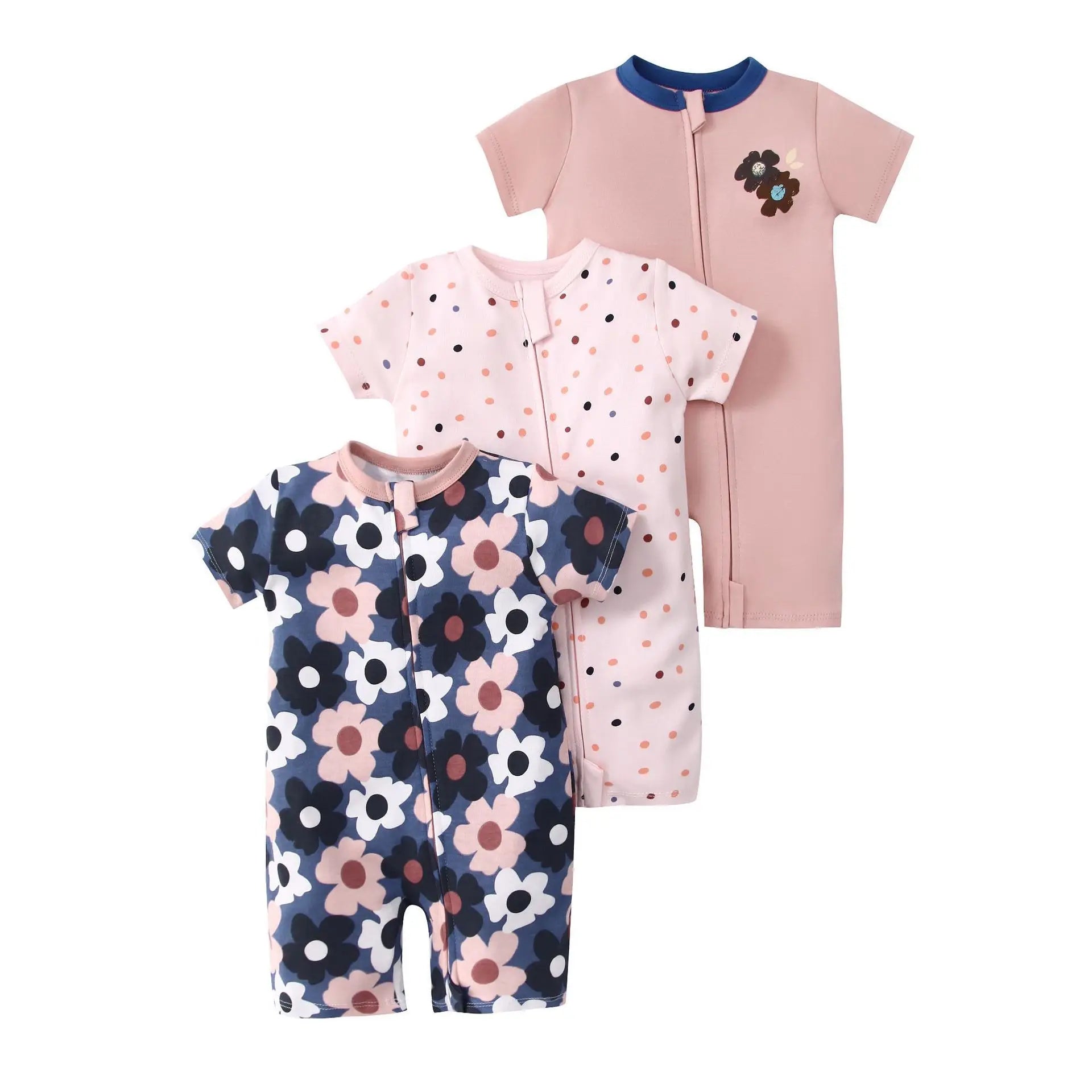 Everyday Cotton Romper Set (3-Pack)
