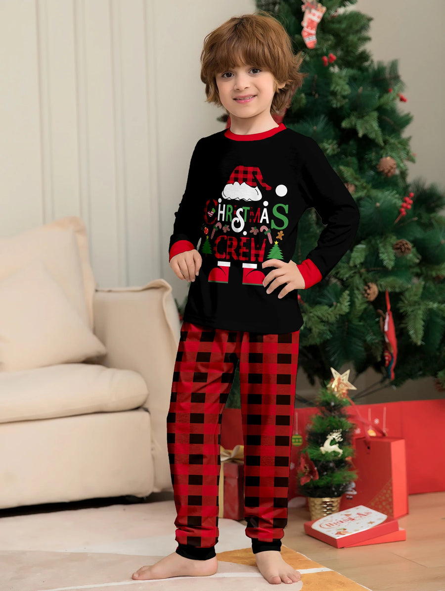 Christmas Crew & Buffalo Plaid Family Pajamas