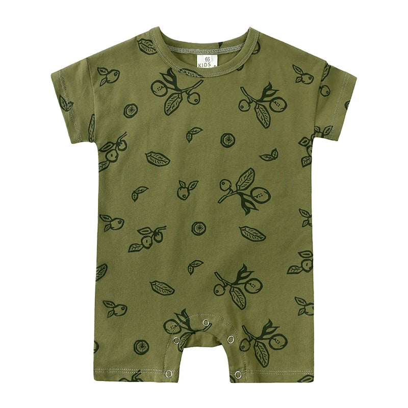 Solid Cotton Baby Romper