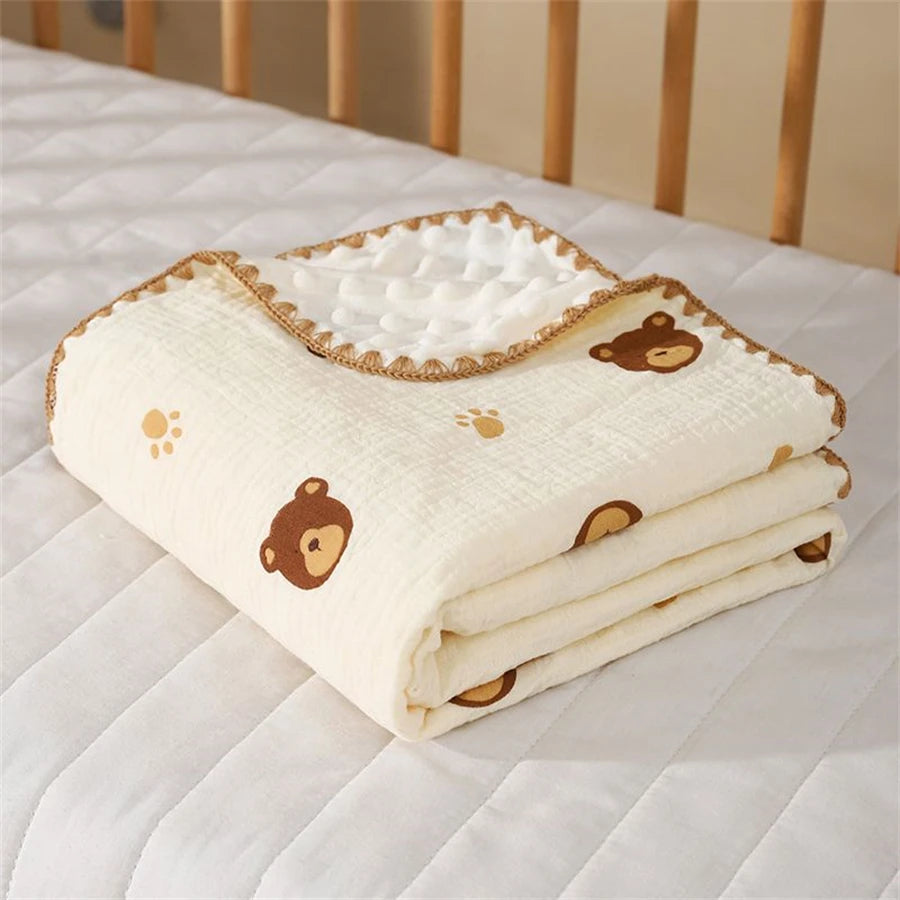 Double Dot Lined Baby Blanket, product view 13