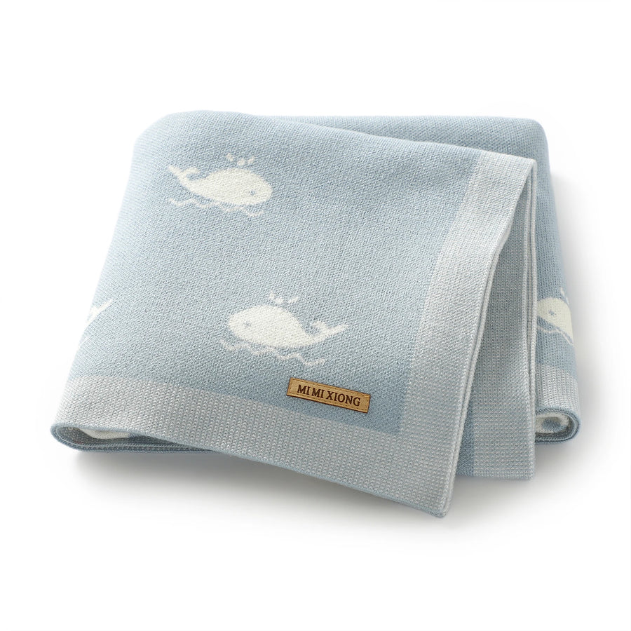 Little Whale Knit Blanket, product view 8