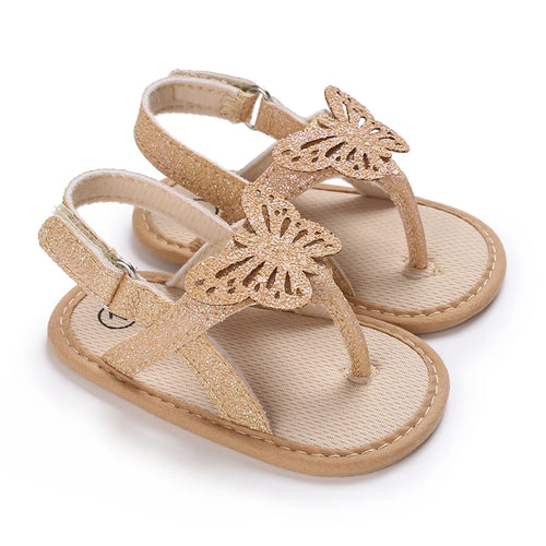 Rose Gold Butterfly Sandal baby first walkers