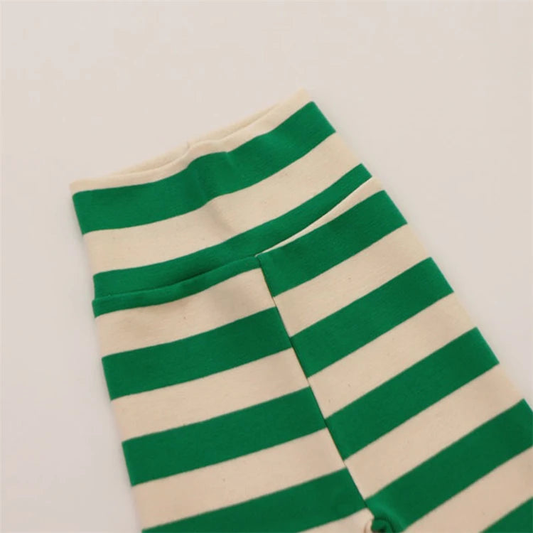 Christmas Stripe Bodysuit & Pants Pajama Set