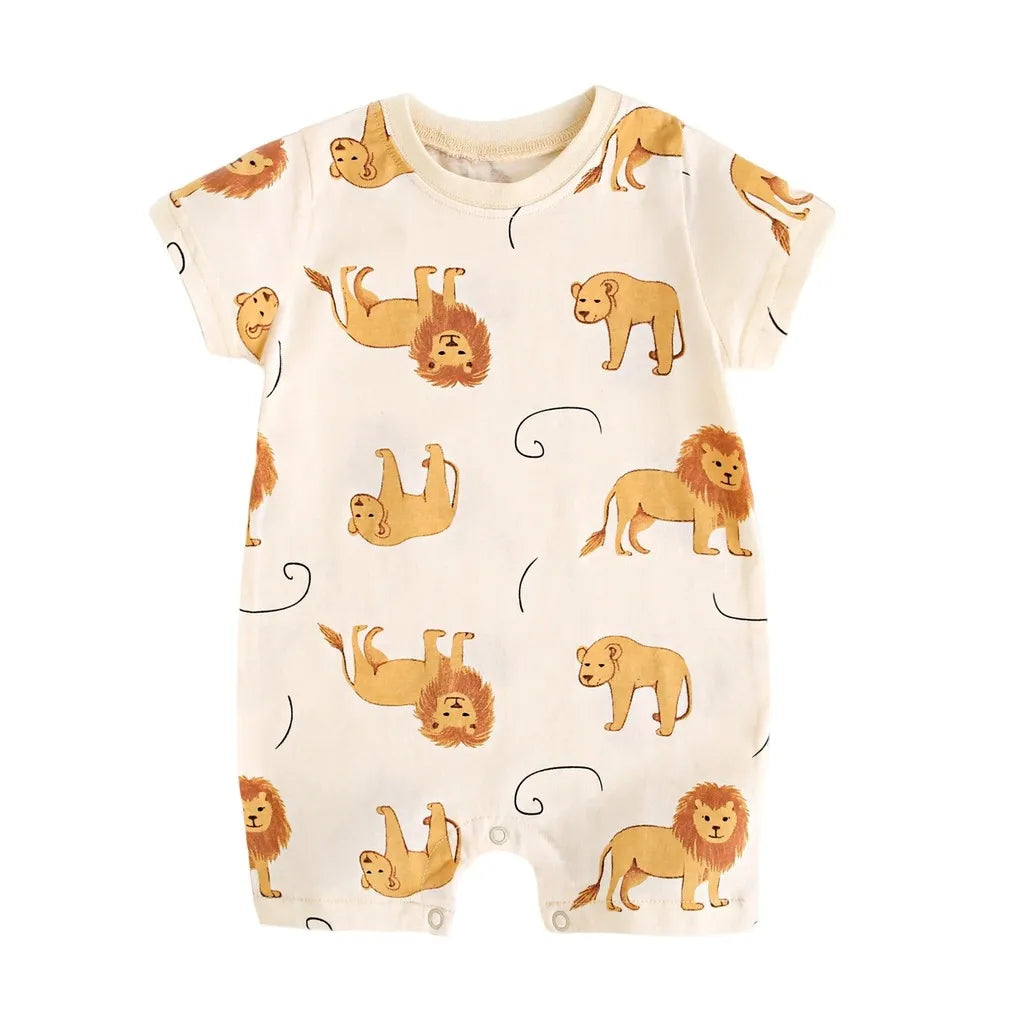 Cute Cartoon Print Romper