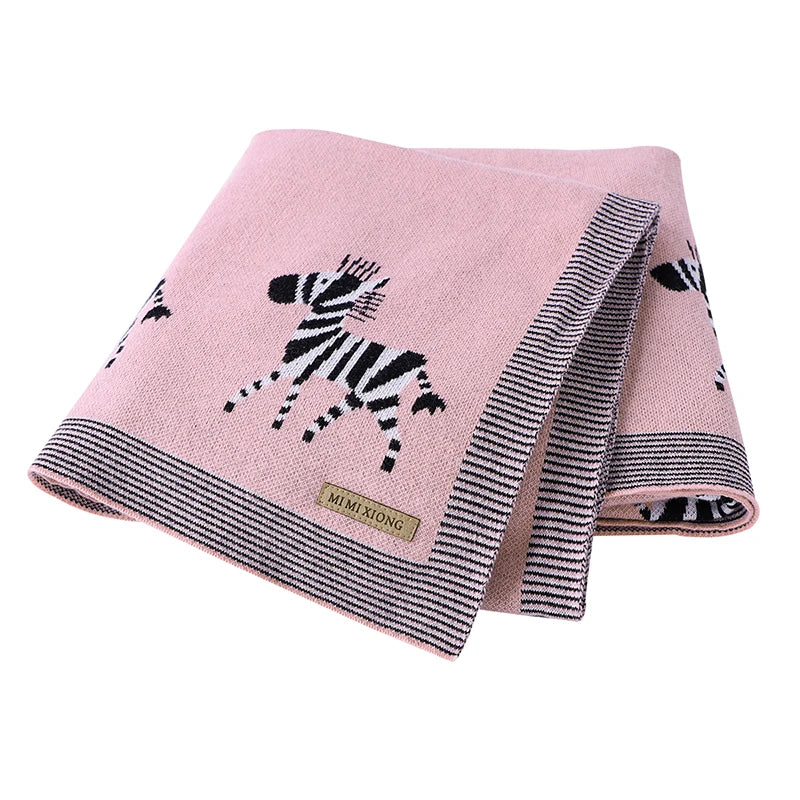 Baby Blankets Newborn Swaddle Wrap 100*80 CM Cotton Knitted Infant Kids Stroller Bedding Quilt Super Soft Children's Accessories