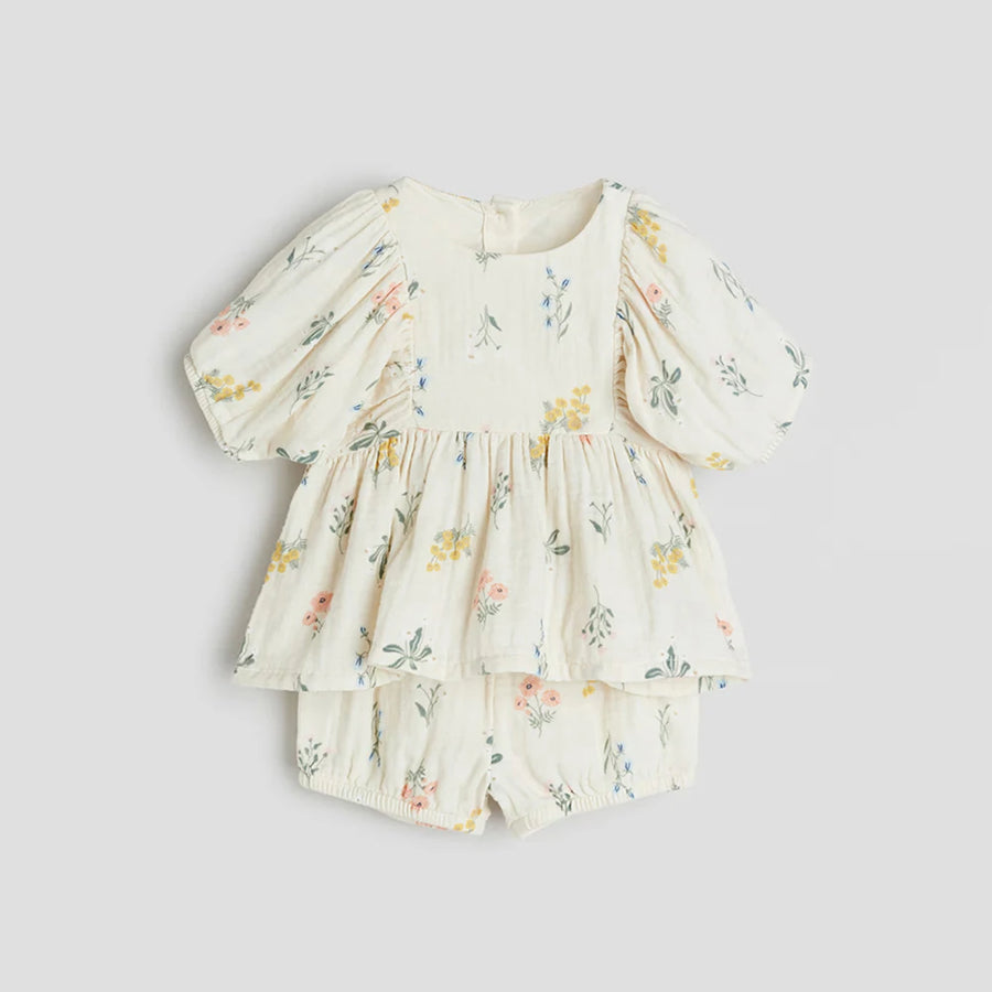 Multiple color options for toddler girls organic cotton clothing set