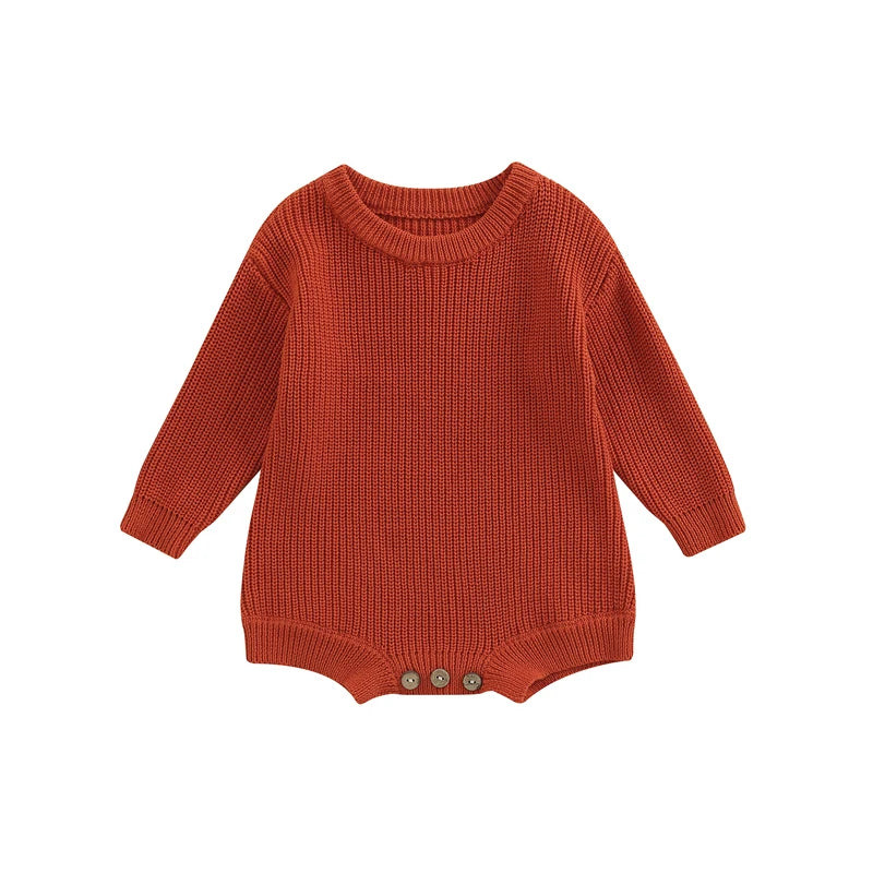 Knitted Long Sleeve Baby Romper, product view 27