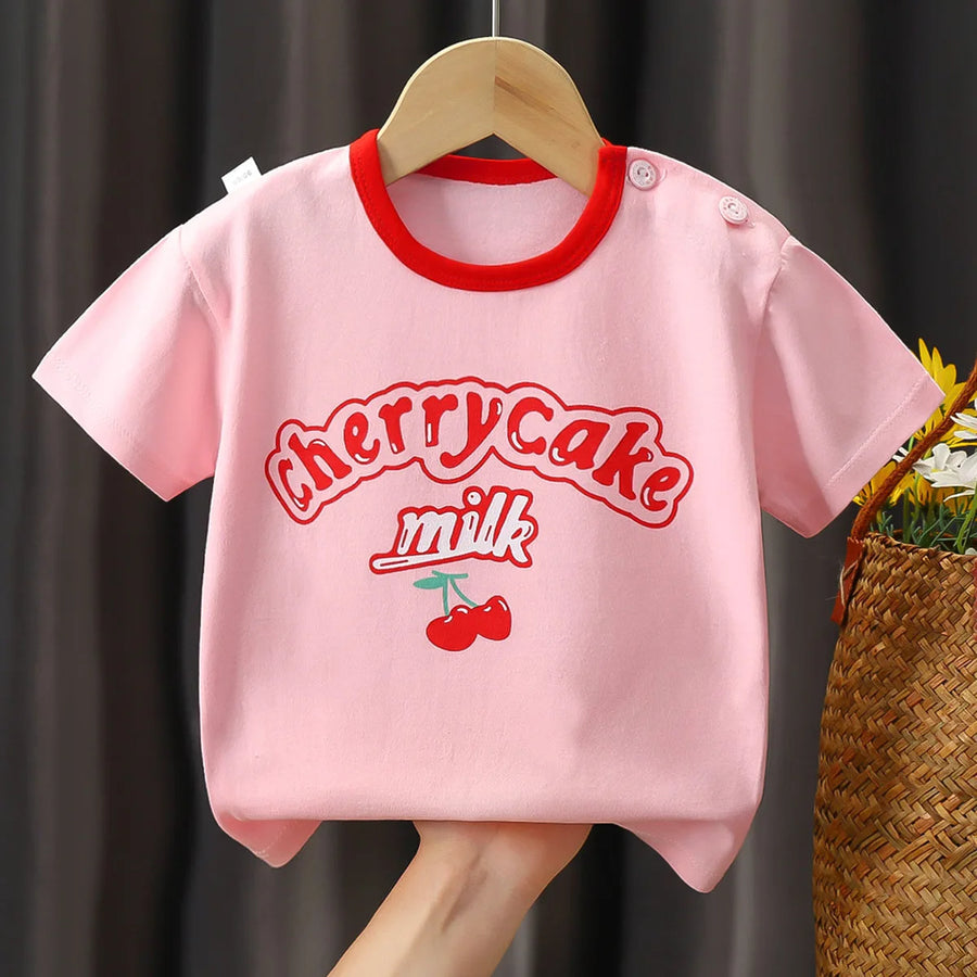 Cherry Picnic Cotton Tee – product view