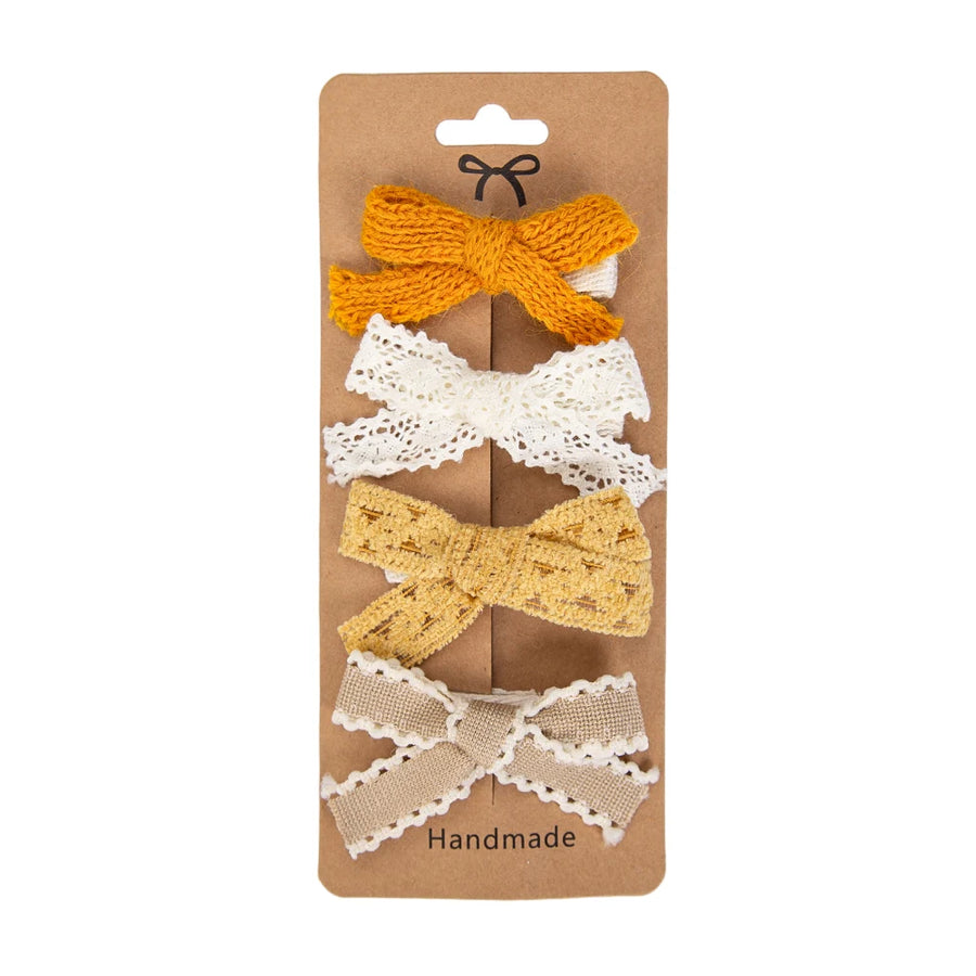 Lace Trim Hair Bow Set, product view 9
