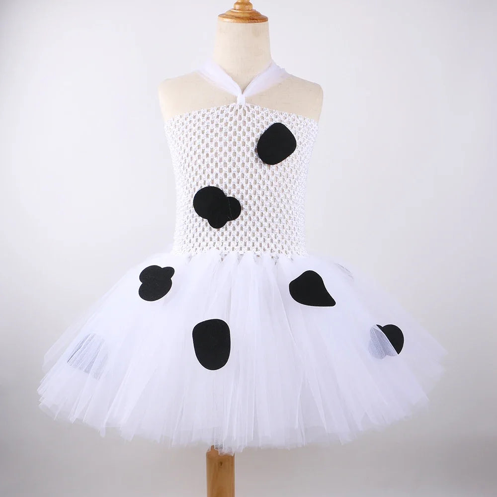 Cow Tutu Dress Side View