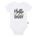 Hello Daddy Baby Announcement Romper back view
