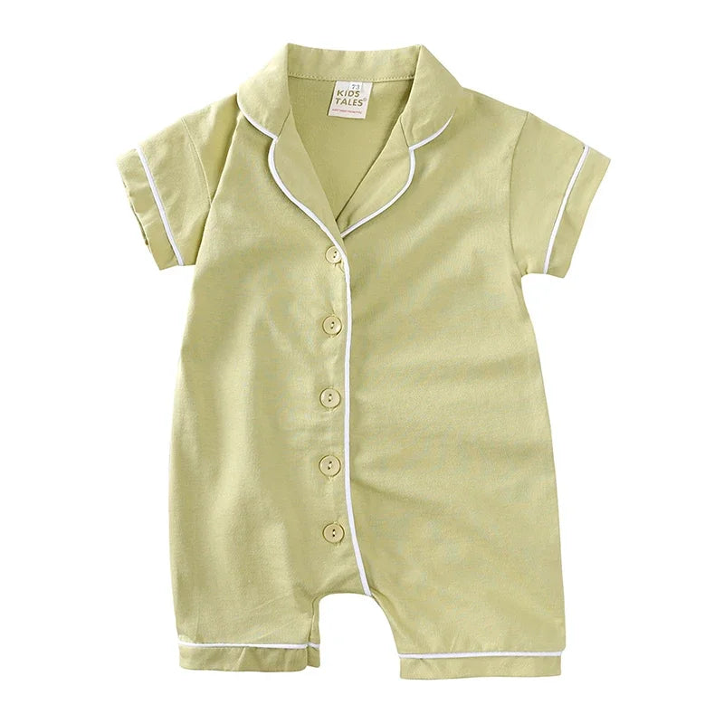 Classic Button Pajama Romper, product view 9