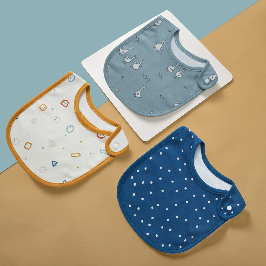 Everyday Cotton Bib Set – 3 Pack - Swans