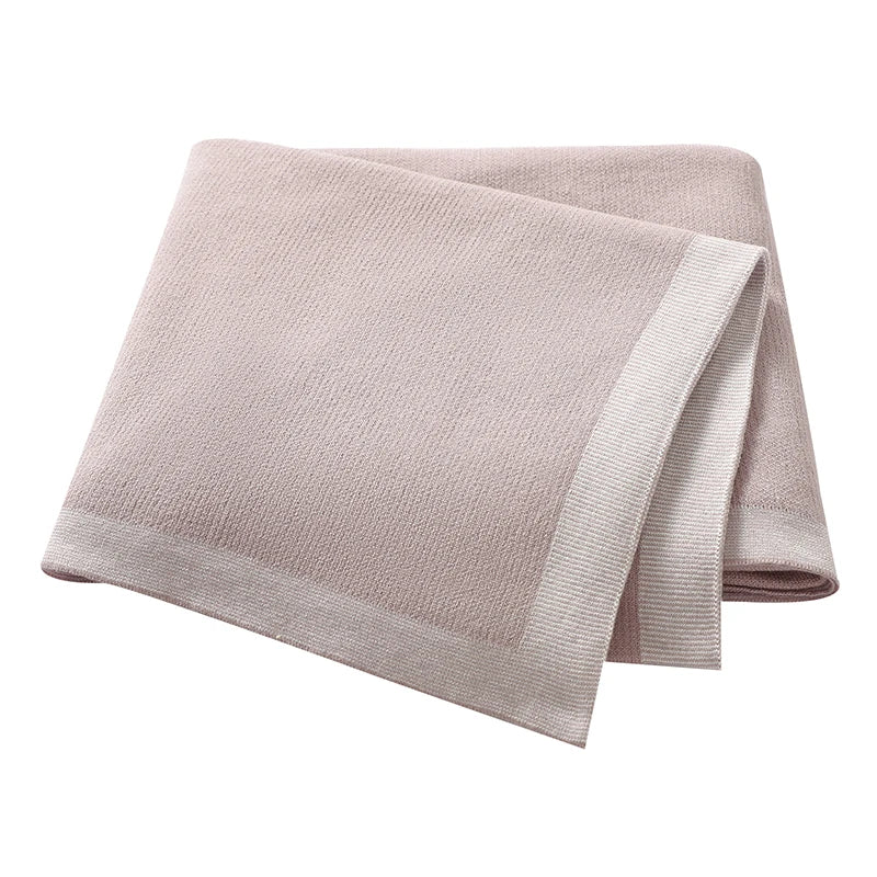 Ultra-Soft Cotton Knit Baby Blanket