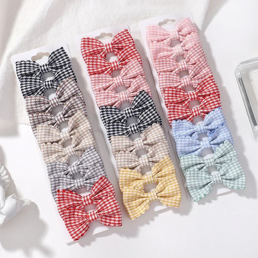 Plaid Print Hairpin Set, product view 4