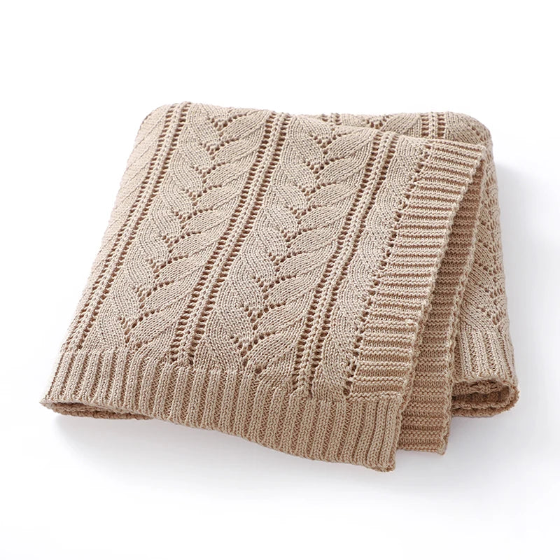 Perle de Toulouse Knit Cotton Swaddle Blanket
