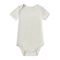 Soft Bamboo Short Sleeve Bodysuit - Cream