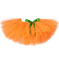 Orange tutu skirt with green bow