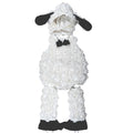 White lamb toddler costume set with hood and leg warmers
